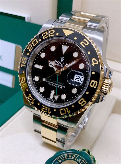 rolex gmt master 2 nero e oro|rolex gmt 2 meaning.